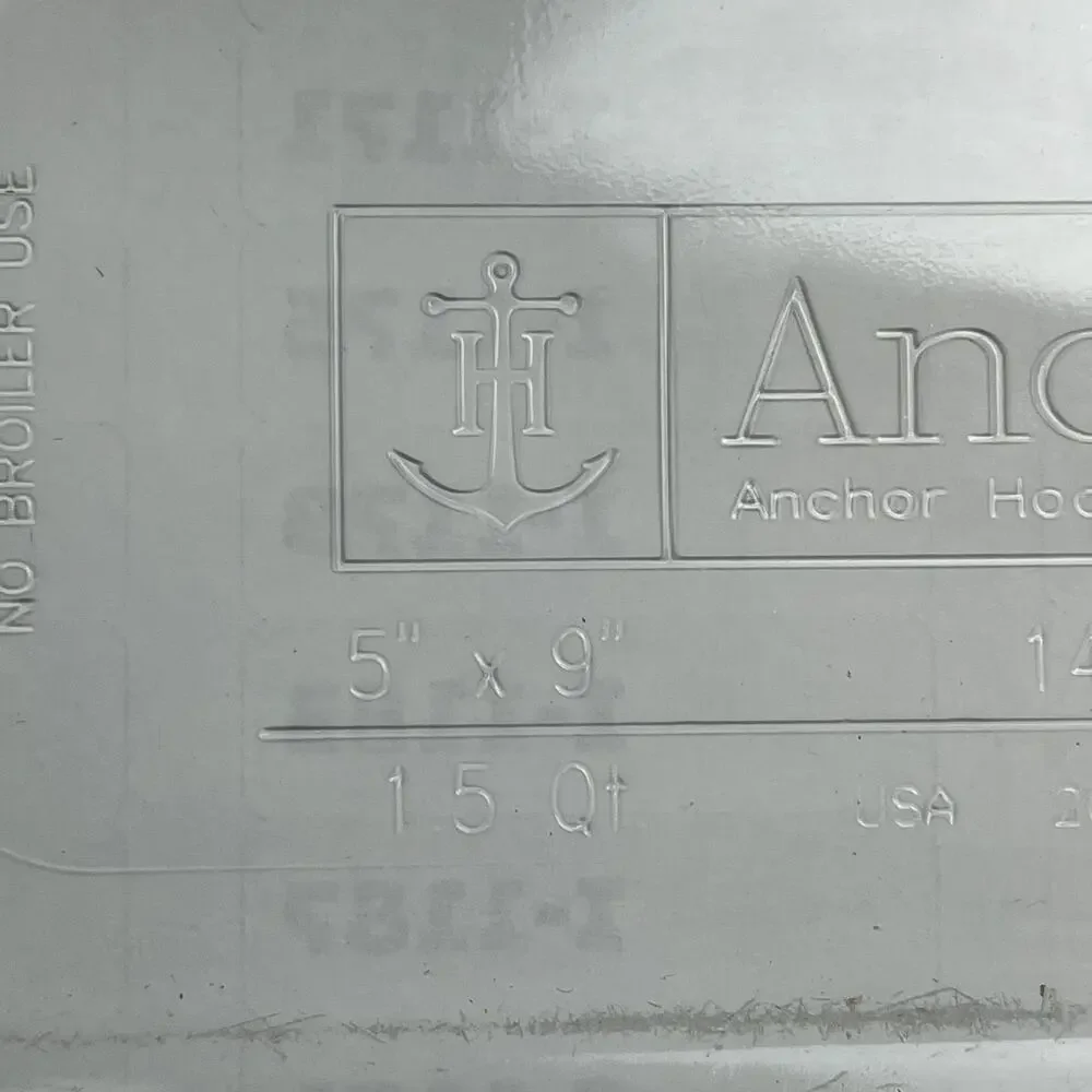 Anchor Hocking Company Ovenware Clear Glass Loaf Dish 1.5 Qt